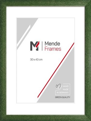 MendeFrames H220 Holzrahmen Klassisch Grün Antireflexglas 70x90 cm