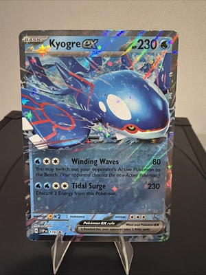 #ad Pokemon Card Kyogre ex 178 Ultra Double Rare Holo Black Star Promo $1.99