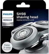 The new Philips Norelco SH98 S9000 Prestige Replacement Head is only 3 blades -
