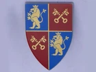 Lego Minifigure, Shield Triangular Long with Gold Lions and Crossed Keys inv.565