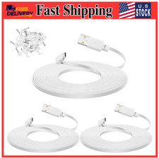 3-Pack 10 Ft Cable for WYZE Cam Pan V3 Camera, Outdoor Power Adapter, 90 Degree