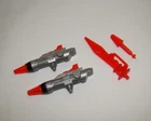 G1 TRANSFORMERS (1985) SWOOP ~ WEAPONS ~ SWORD MISSILES VINTAGE HASBRO PARTS LOT