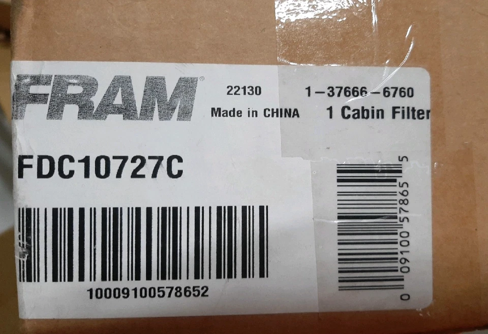 Fram Drive Cabin Air Filter for BMW 1 Series M 2011 & 128i 2008-2013, 12-Month - Изображение 4 из 4