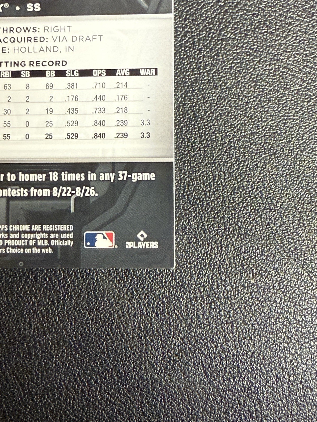 2026 Topps Chrome Black Colson Montgomery 1/1 Superfractor Depth Of Darkness view 10