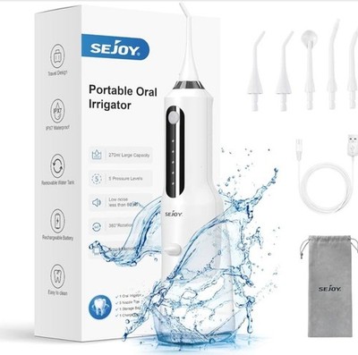 Kabellose Zahnseide Dental Munddusche Zahnreiniger 5 Strahlspitzen tragbar