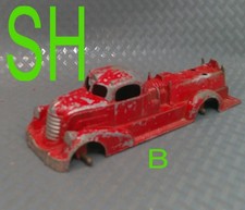 Vintage 1950s Hubley Kiddie-Toy Red Fire Truck Engine Diecast Metal USA