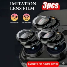 3 Pcs Brand New iPhone 17 Pro/Pro Max Black Camera Lens Protector,Scratch Proof