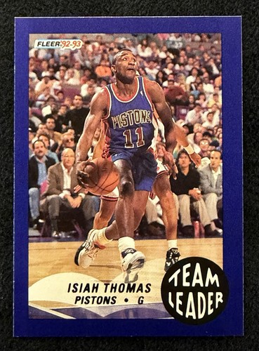 Isiah Thomas #8 1992 Fleer Team Leaders card