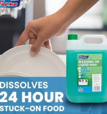 EasyClean Washing Up Liquid 5L Refill – Ultra-Effective Fresh Lemon Dishwashing 4.08 per litre