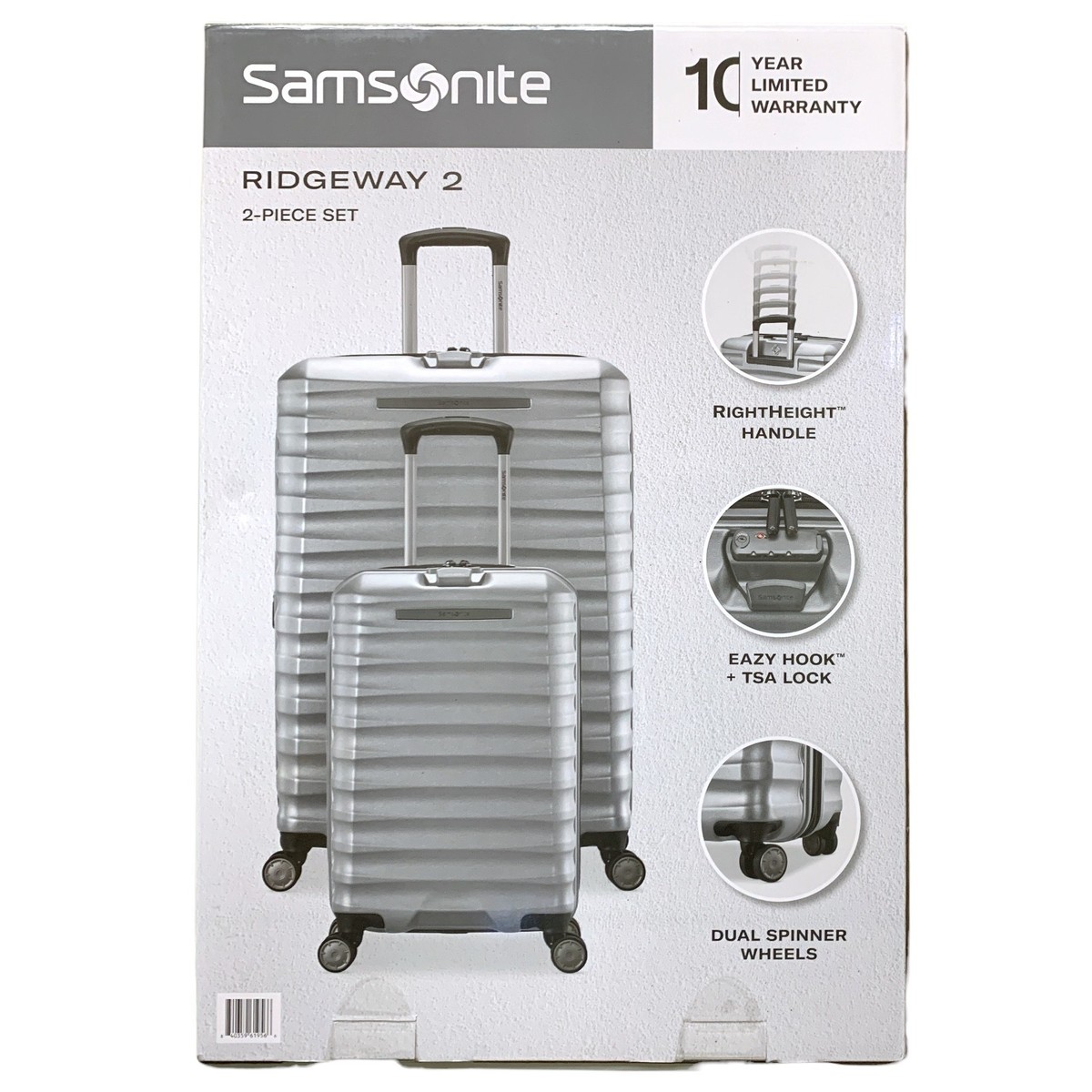 Samsonite Ridgeway II 2-Piece Hardside Set, Checked & Carry-On