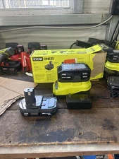 RYOBI ONE+ 18V Lithium-Ion Starter Kit w/ 2.0Ah & 4.0Ah Batteries + Charger (D)