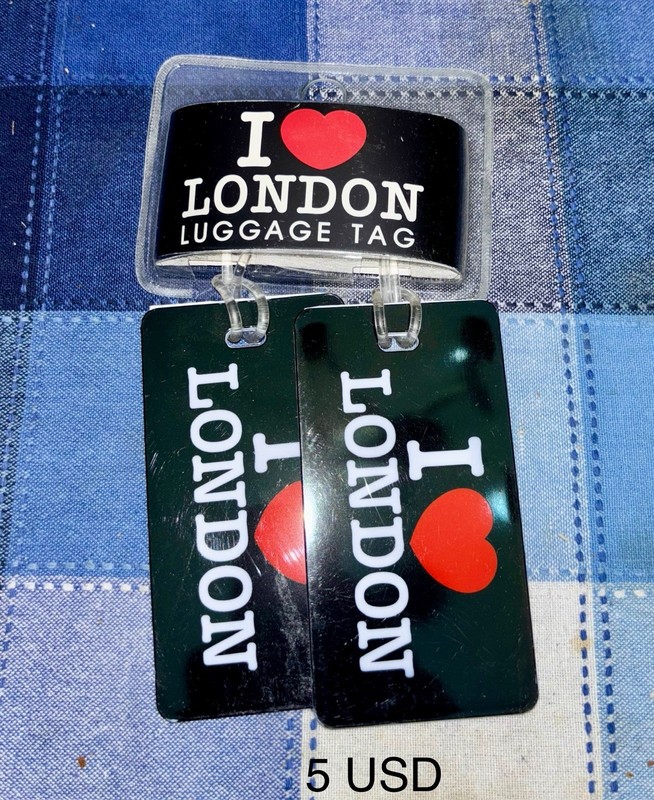 Lot Of 2-I Love London Luggage Tags 4” From Elgate Co. UK  Brand New In Package