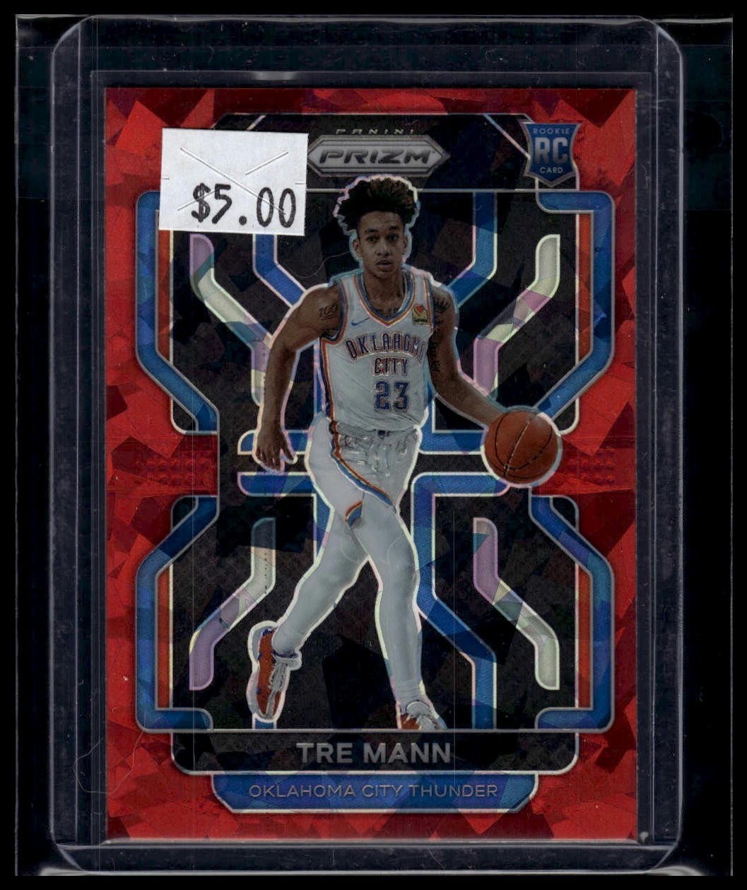 2021-22 Panini Prizm #274 Tre Mann Red Ice
