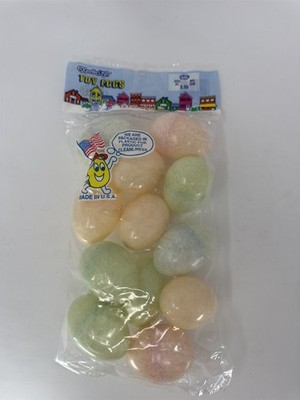 Vintage Eggsville USA Plastic Speckled Easter Eggs Set 12 Pastel Mottle Decor