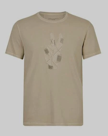 Camiseta JOHN VARVATOS Cordin Manga Corta Gráfica L $148 Imperfecta Foto 4 de 4
