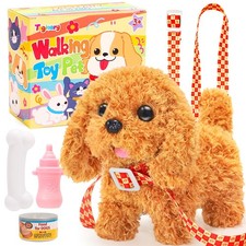 Tagitary Plush Toys Puppy Electronic Toy Dogs That Walk and Bark,Tail Wagging...