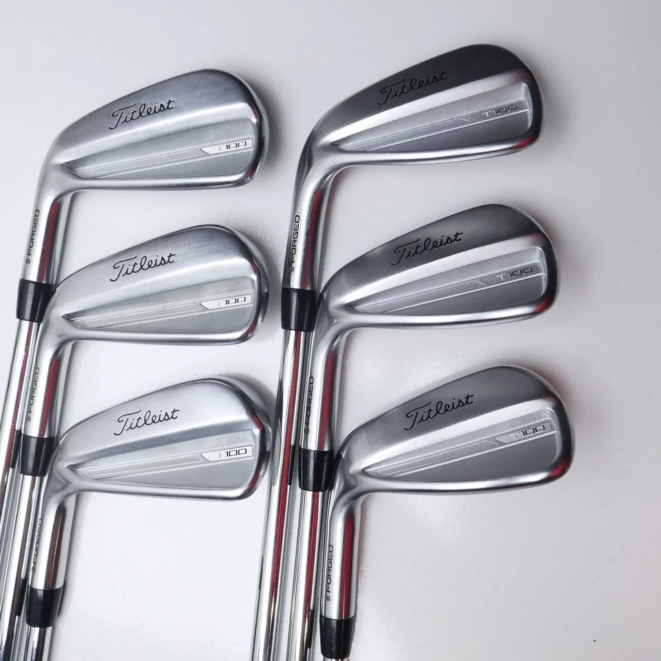 Used Titleist T100 2023 Iron Set / 5 - PW / Stiff Flex / Left-Handed - Image 2 of 4