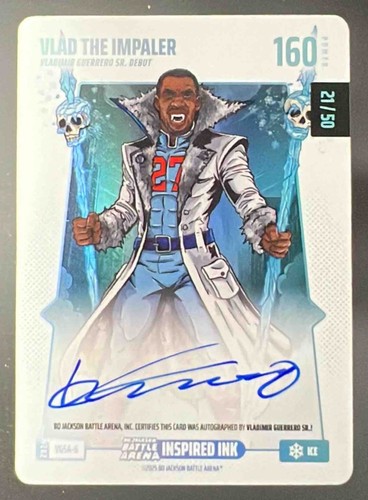 2026 Bo Jackson Battle Arena Vlad The Impaler Ice Auto 21/50 #VGSA-6 160 Power