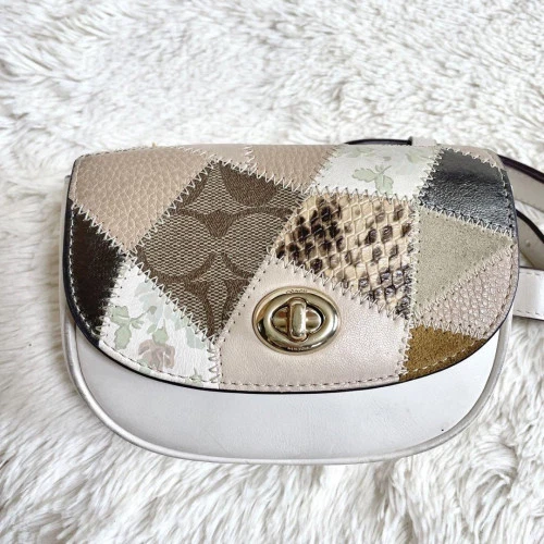 Coach Patchwork Leather Exterior Mini Bags & Handbags for Women