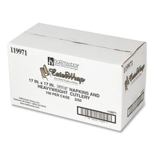 Hoffmaster 119971 Heavyweight Plastic Cutlery Combo Kit - Black (100/CT) New