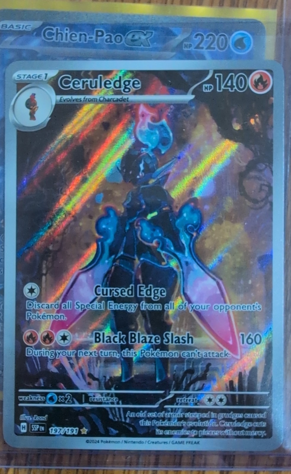 Ceruledge 197/191 Sv08: Surging Sparks Holo