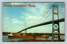 Massena NY-New York, Seaway International Park, Ships, Vintage Postcard