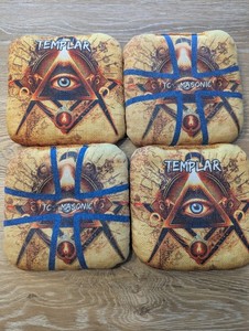 Templar Cornhole Masonic Cornhole Bags