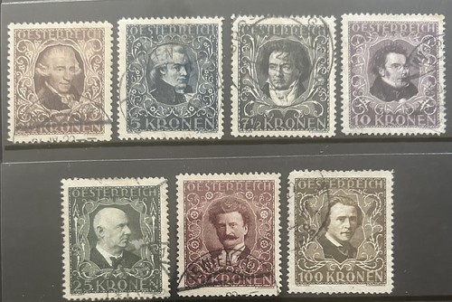 Österreich 1922 Komponisten und Musiker Ausgaben gebraucht