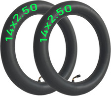 2-Pcs 14X2.50 Inner Tube 14 Inch Replacement Tube 14X2.5 Tube  Bent Valve Stem,