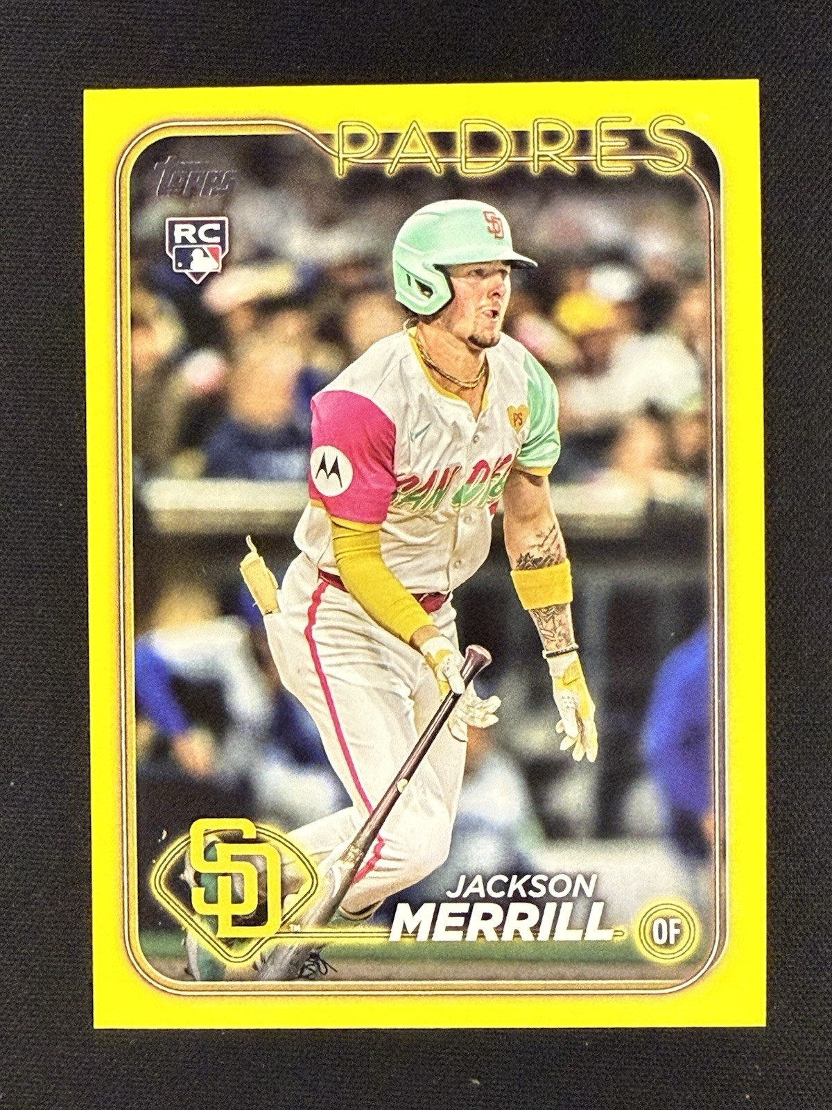 2024 Topps Update #US210 Jackson Merrill Yellow San Diego Padres RC