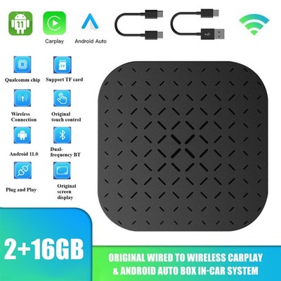Android 11 AI Box Wireless Carplay & Android Auto WiFi GPS Navi Video