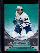 2021-22 Upper Deck Credentials Auston Matthews Teal #/399 Maple Leafs