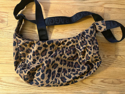 Baggu Leopard Medium Crescent Bag