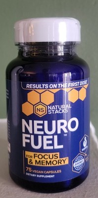 Natural Stacks Neuro Fuel For Focus & Memory, 60 Vegan Capsules EXP 04/2027