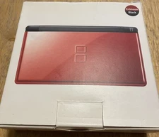 Nintendo DS Lite Crimson Red/Black CIB Complete In Box Region Free Tested Works