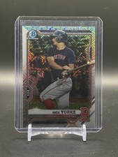 NICK YORKE 2021 Bowman Chrome #BCP-243 PROSPECT MOJO REFRACTOR Red Sox