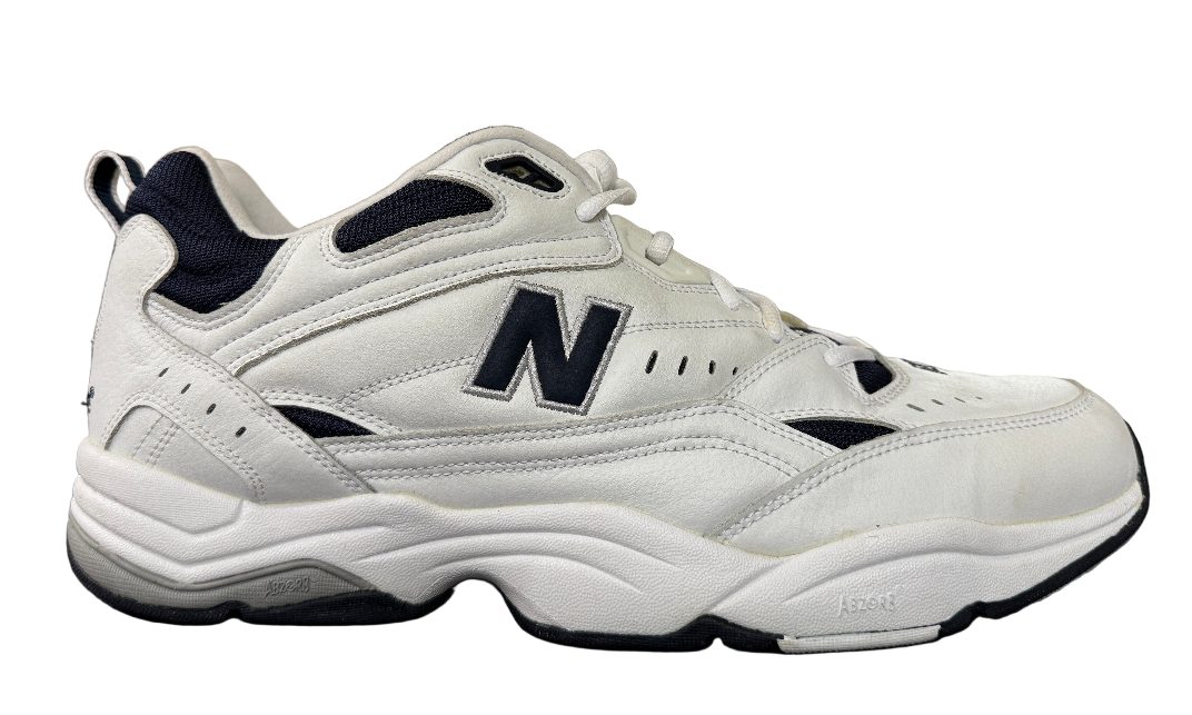 New Balance MX609 WN Mens Casual Sport Shoes White/Navy Sneakers