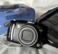Canon PowerShot SX120 IS 10MP Compact Digital Camera Black, Boxed And Tested