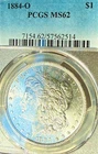 1884-O MS62 Bright PCGS New Orleans Mint Morgan Silver Dollar