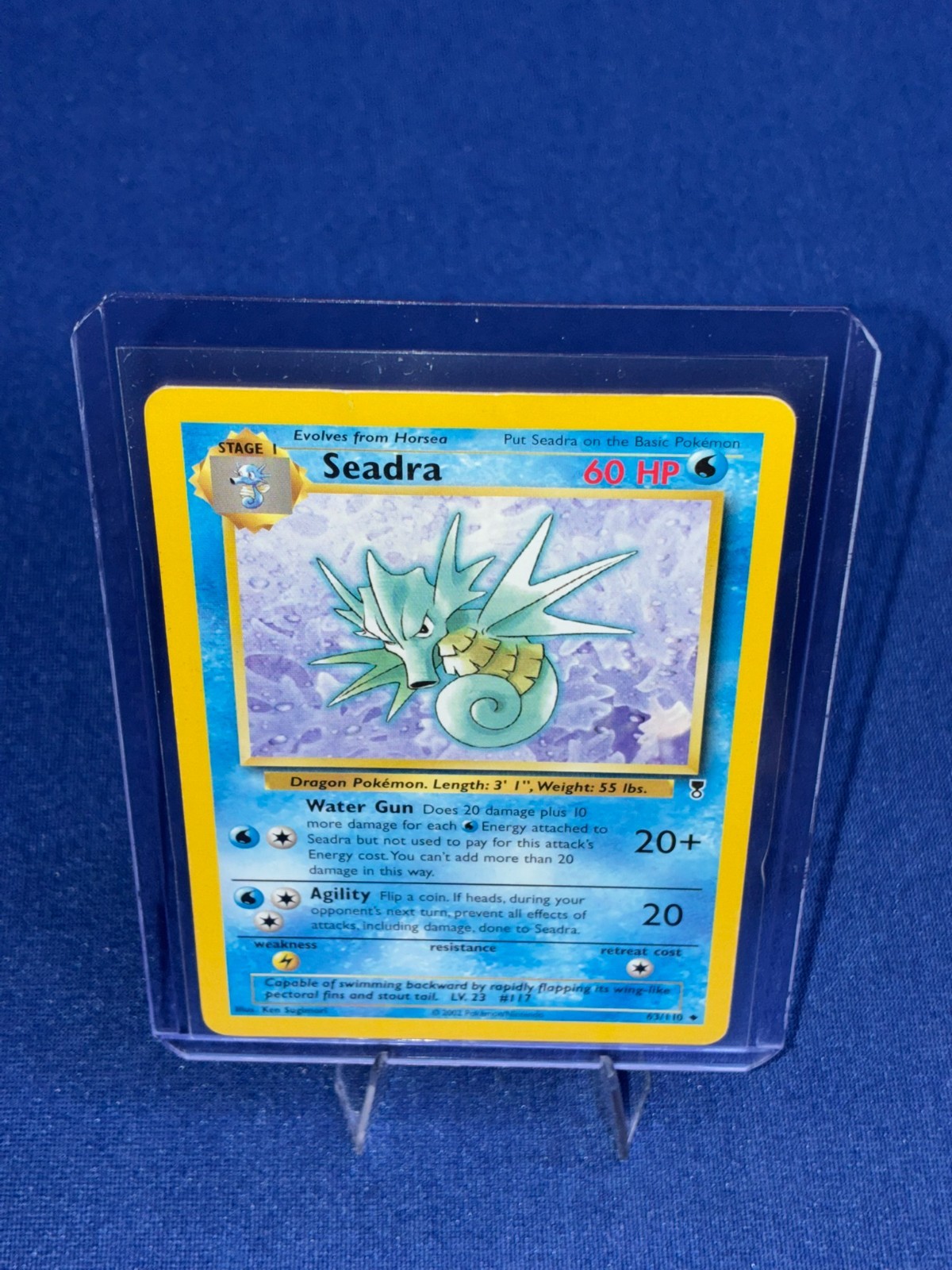 2002 Pokémon Legendary Collection Seadra 63/110 Uncommon NM Vintage WOTC Card