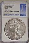 2020 W US Silver Eagle $1 Burnished NGC MS70 FDOI