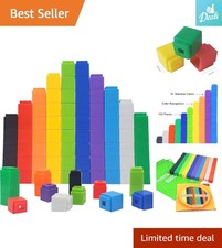 100-Piece Educational Math Cube Set - Fun and Durable Counting Manipulatives