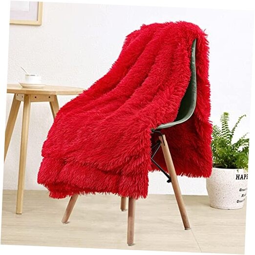  Super Soft Shaggy Faux Fur Throw Blanket, Plush Fuzzy Sherp