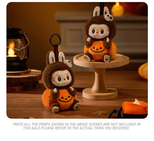 POPMART Labubu Happy Halloween Party Sitting Pumpkin Vinyl Plush import Japan - Picture 5 of 5