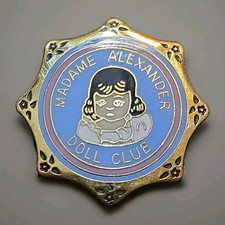 Vintage 1980"s Madame Alexander Doll Club Collection Collector Lapel Pin MADC