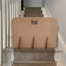 Portable Indoor Pet Barrier Dog Stopper Wooden Gate for Doorway Stairs No Drill