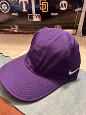 Nike Team Featherlight Blank Adjustable Dri Fit Cap Hat Purple New