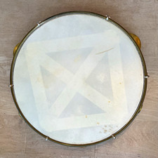 HP Percussion HP Pandeiro 10 in Pandeiro Wood/Metal Frame w/ Carrying Case