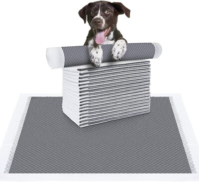 100 Pet Training Pads for Dogs Ultra-Absorbent Charcoal Puppy Underpads - Small