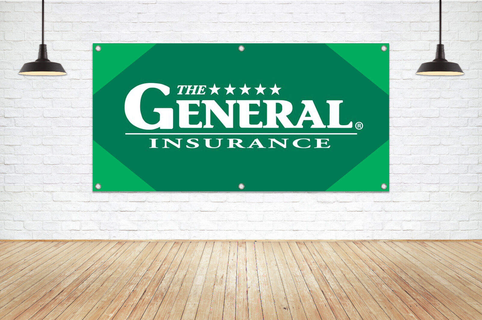 For The General Insurance Brand Exposure Vinyl Banner Sign Car Coverage Office